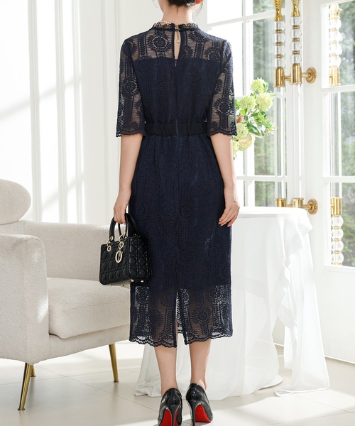 Lace Ladies（レースレディース） ドレス プチハイネック 総レース I