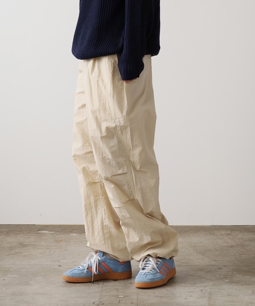 ROOP TOKYO パンツ Wide nylon training pants/ワイドナイロン