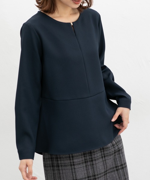 Honeys（ハニーズ） ブラウス シャツ ペプラムブラウス レディース
