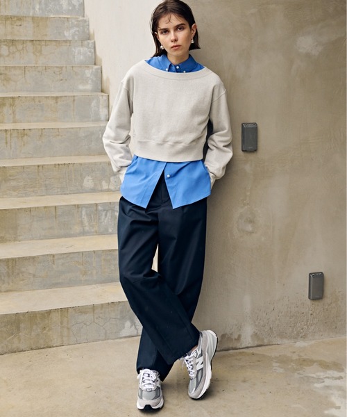 emmi チノパン セミカーブチノパンツ レディース : ZOZOTOWN