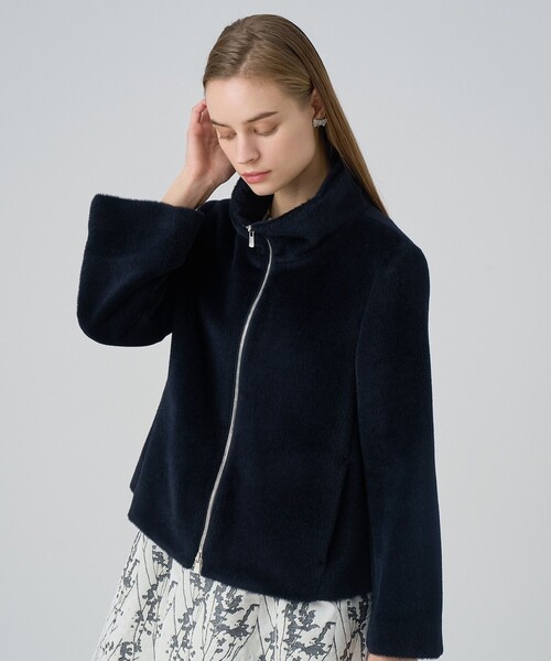 アナイANAYI アルパカシャギーコート アルパカシャギースタンドコート|ANAYI OFFICIAL ONLINE STORE
