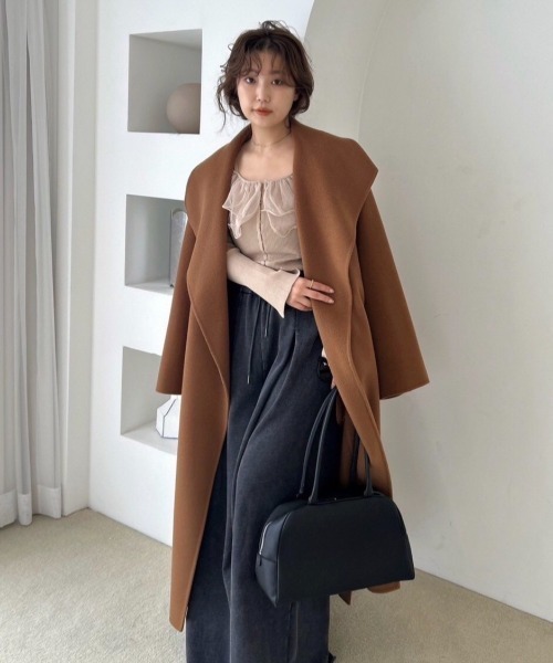 FRAY I.D ニット セーター ラッフルオフショルニット「WEB限定