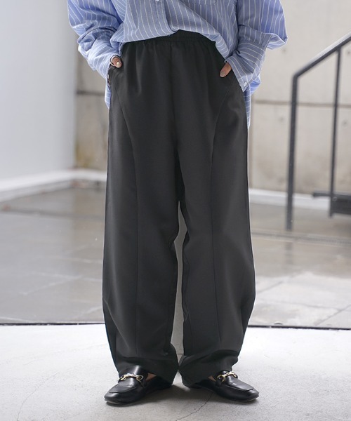 HUG.U（ハグユー） パンツ ワイドカーブパンツ レディース : ZOZOTOWN