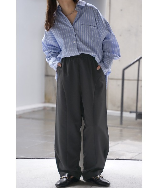 パンツ u_u HUG.U（ハグユー） ワイドパンツ パンツ レディース 微起毛 ワイド