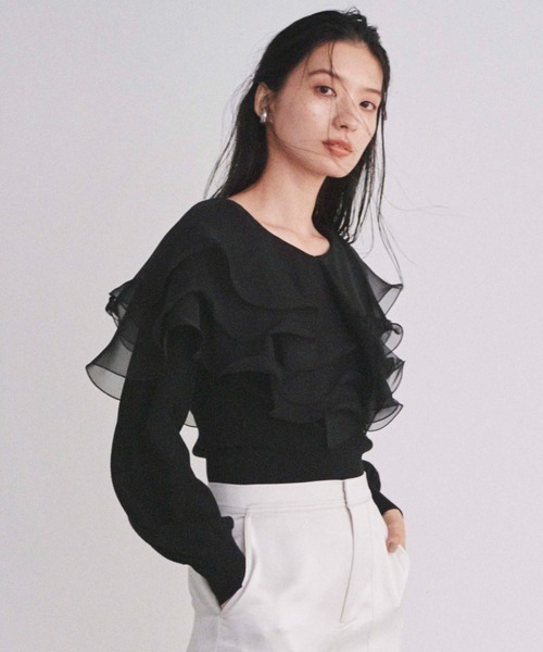 FRAY I.D」 長袖ニット ONE SIZE ベージュ レディース : 88271485 