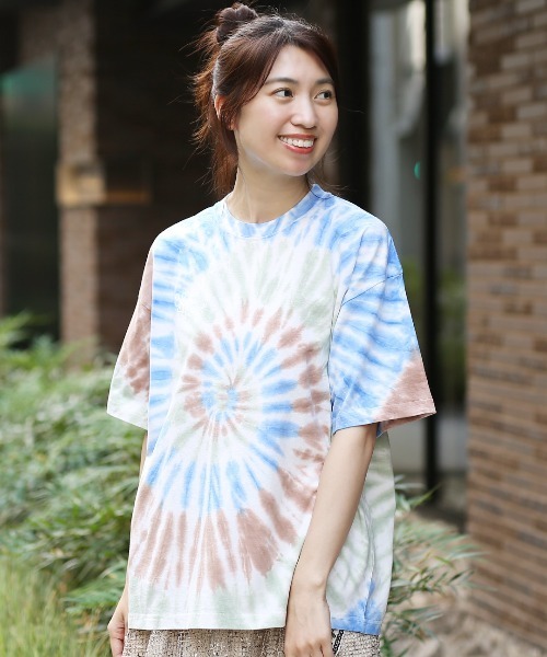 tシャツ go slow caravan 万物タイダイTシャツ「WEB限定」「ユニセックス」 レディース メンズ