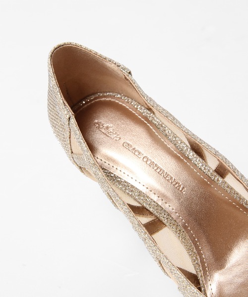 GRACE CONTINENTAL パンプス ラインパターンパンプス : ZOZOTOWN Yahoo