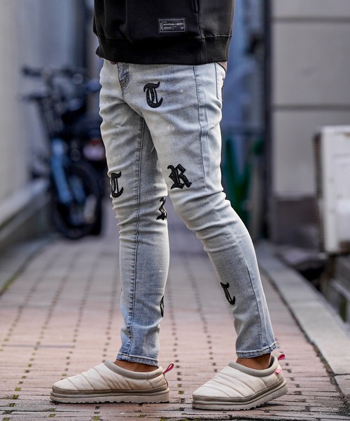 dirtytoy D-Rings Pants側章Dリングパンツ 99％IS】Washed D-ring pants(BLACK) | AYIN