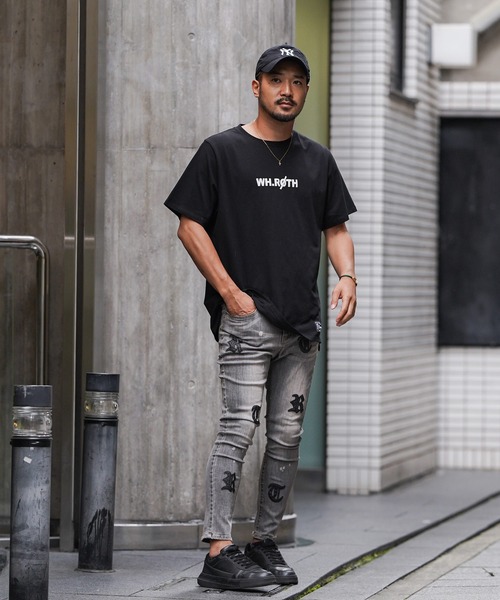 adamsJUGGLER ジーンズ O.Eパッチデニムロングパンツ メンズ