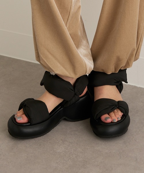 ALM. サンダル 「ALM.」SUPUMANTE WEDGE SANDALS レディース