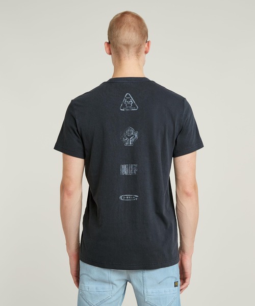 G-STAR RAW tシャツ SHIPPING GRAPHIC OVERDYED T-SHIRT/オーバーダイ