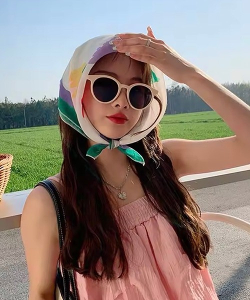 スカーフ バンダナ 「 ammy. / エイミードット 」 フラワー 大判