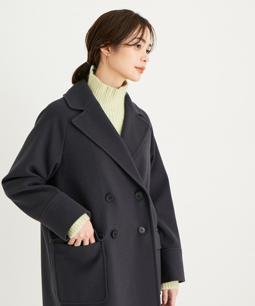 LE CERCLE par rope' ステンカラーコート FREE チャコールグレー