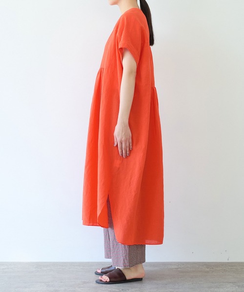 ワンピース　yuni yuni（ユニ ）の「suisen プリント ボックスタックAライン