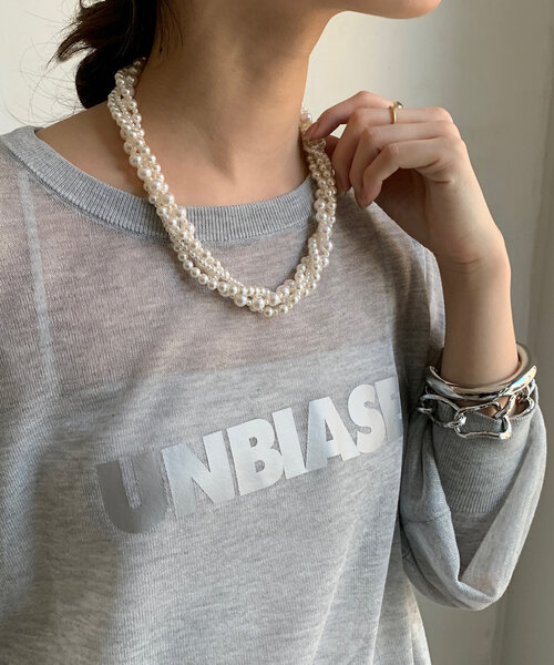 ネックレス ミックスパールネックレス レディースの画像