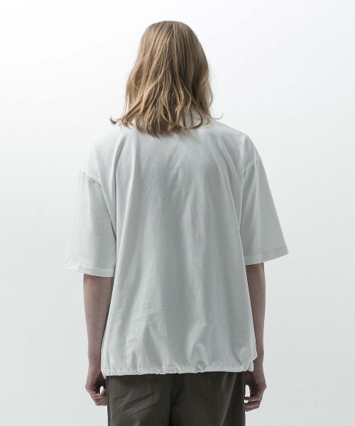 SLICK tシャツ 「SLICK/スリック」Drawstring Printed T-Shirt