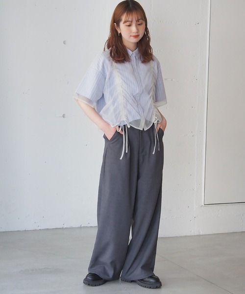 tiptop（ティップトップ） ブラウス シャツ 半袖 アソートレイヤード
