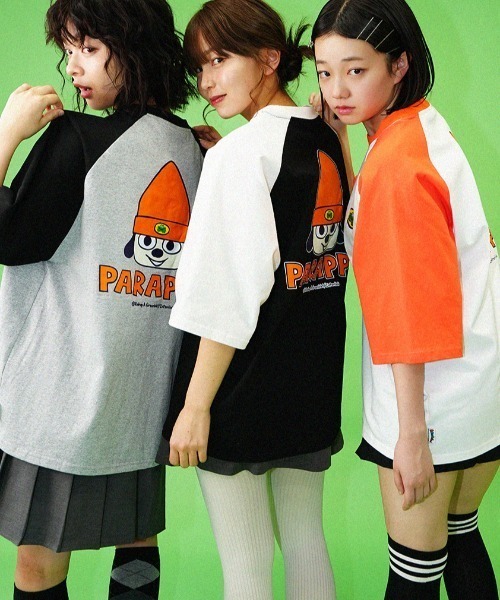 tシャツ 「パラッパラッパー」ラガーTシャツ レディース パラッパラッパー】ラガーTシャツ | 【FOREVER 21 JAPAN