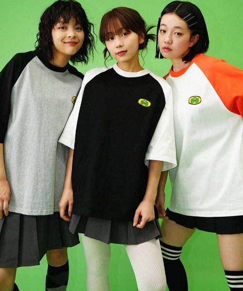 tシャツ 「パラッパラッパー」ラガーTシャツ レディース L.H.P tシャツ Parappa The Rapper/パラッパラッパー/プリント