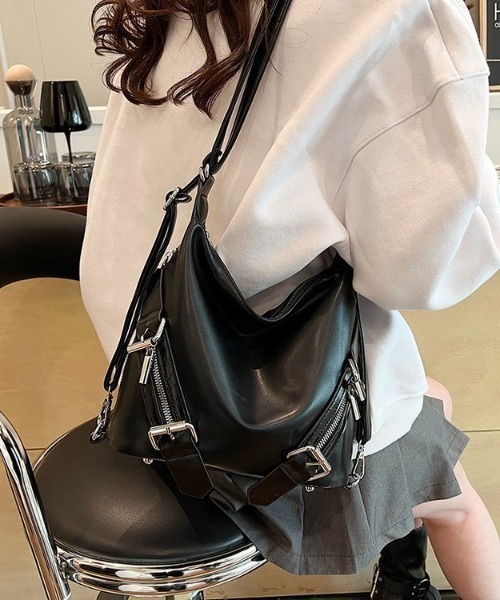 専用　smile flowerトート型本革ショルダーバッグ セール】配色フラワープリント BIGショルダー トートバッグ