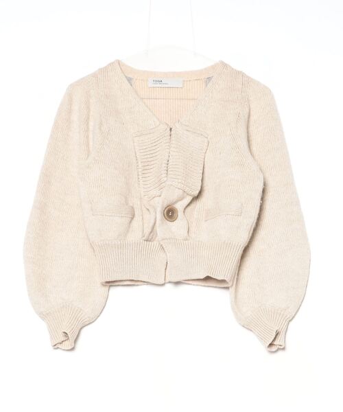 TOGA（トーガ） ニットカーディガン 1 ベージュ レディース : ZOZOTOWN