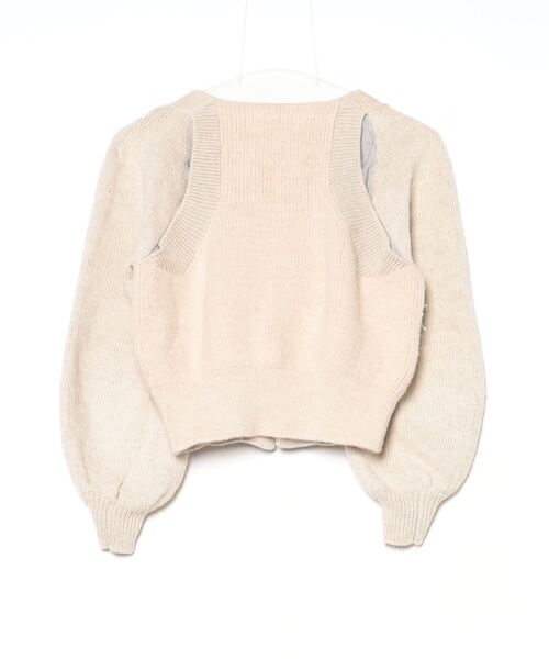 TOGA（トーガ） ニットカーディガン 1 ベージュ レディース : ZOZOTOWN