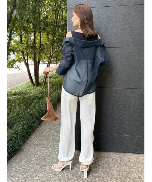snidel シアーシャツ　新品未使用 snidel シアーシャツ