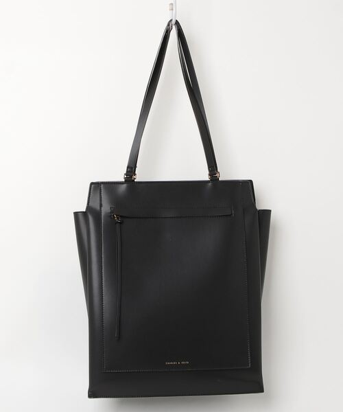 品質保証 CHARLES & レディース ブラック X-LARGE トートバッグ KEITH」 バッグ