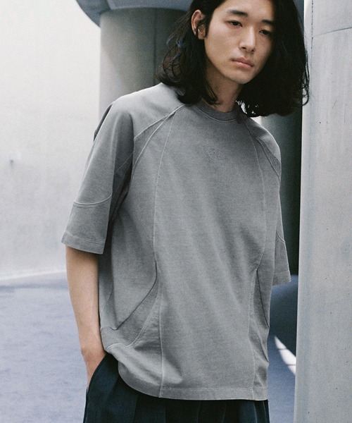WYM LIDNM tシャツ CURVED SEAM VINTAGE WASHED TEE メンズ