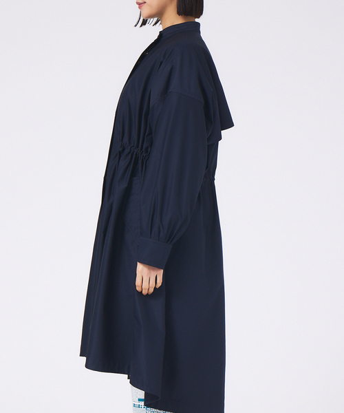 【新品未使用】qualite カリテ★エアーツイルコート★ダークネイビー★36 美品)qualiteカリテ エアーツイルコート ネイビー36サイズ フォーマル