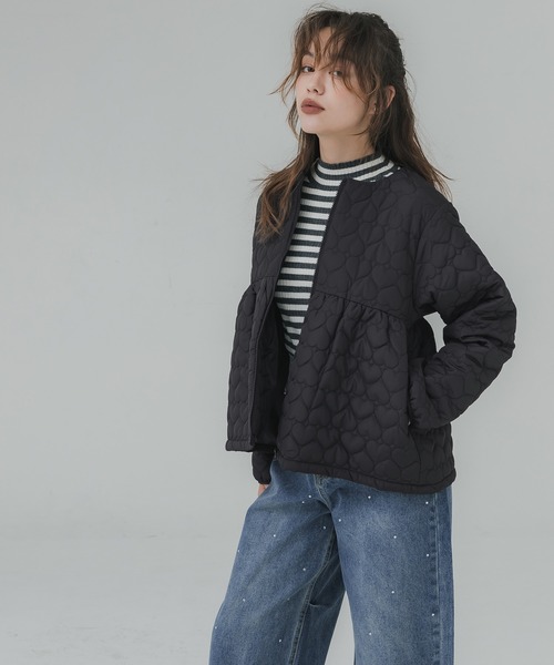 「coca（coca）」 ブルゾン L ブラック レディース_画像6