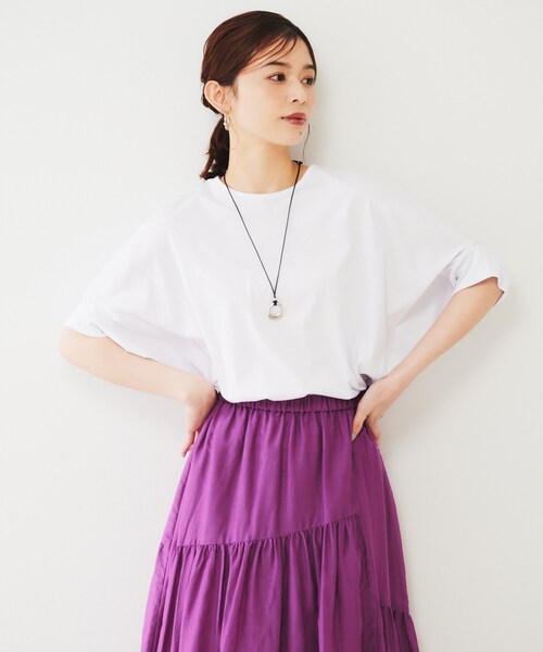 tシャツ ドルマンカットソー レディース