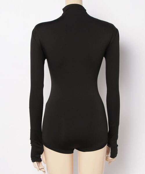 Wolford ブラック タートルネック　ジップアップボディスーツ　XS 未使用 Wolford ブラック タートルネック ジップアップボディスーツ XS 未使用