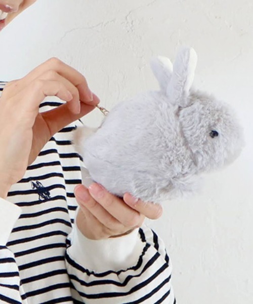 Per sist ence（パーシエンス） ポーチ うさぎモチーフモフモフポーチ