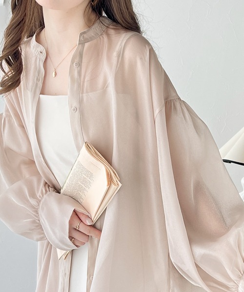 「classicalelf」 長袖ブラウス LARGE ベージュ レディース