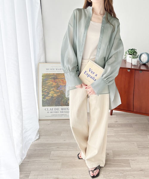 「classicalelf」 長袖ブラウス LARGE ベージュ レディース