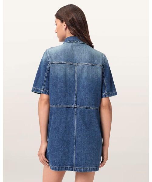 ALLSAINTS（オールセインツ） シャツワンピース ROCK DENIM MINI DRESS 