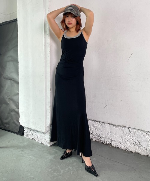 Roger&Raw（ロジャーアンドロウ） ワンピース レイヤードロングキャミ