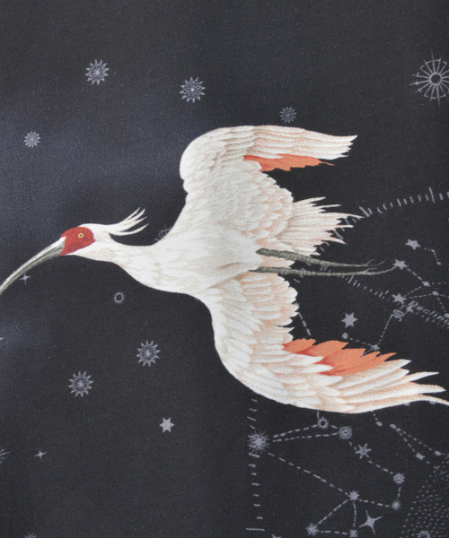 ブラウス シャツ 「NIPOALOHA」”朱鷺-TOKI” SHORT SLEEVE SHIRT レディース メンズ NIPOALOHA ブラウス シャツ 「NIPOALOHA」”朱鷺-TOKI” SHORT