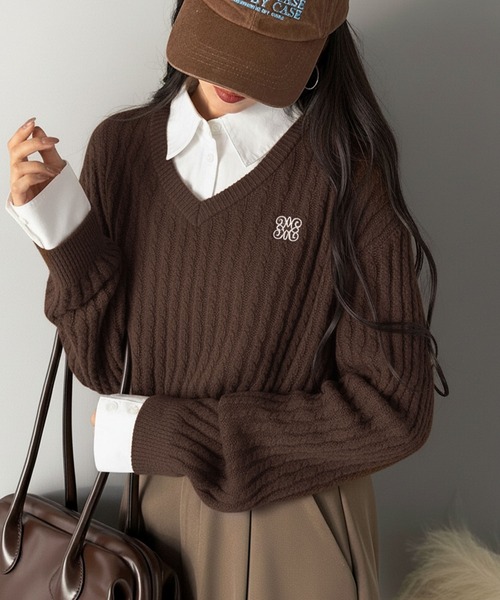 mily bilet ニット セーター 「mily bilet」一枚着るだけで、重ね着風