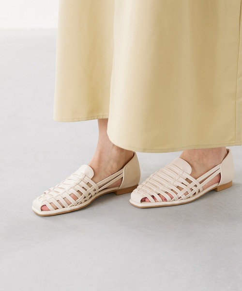 「menue」 フラットサンダル L アイボリー レディース_画像3