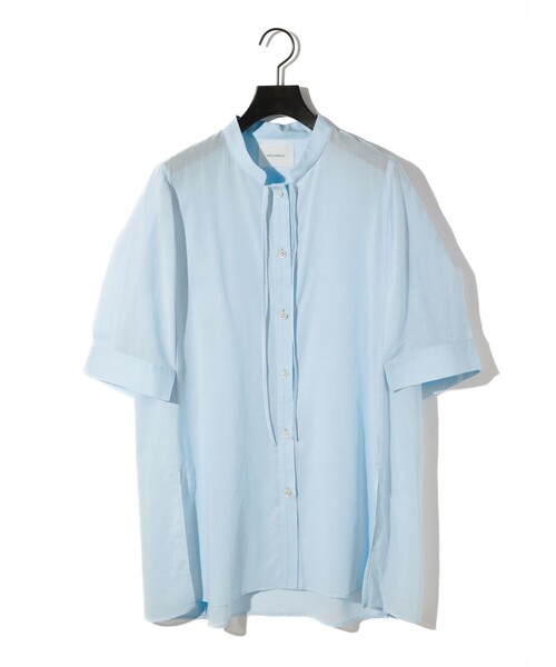 「MIDIUMISOLID」 半袖ブラウス FREE ライトブルー レディース_画像2