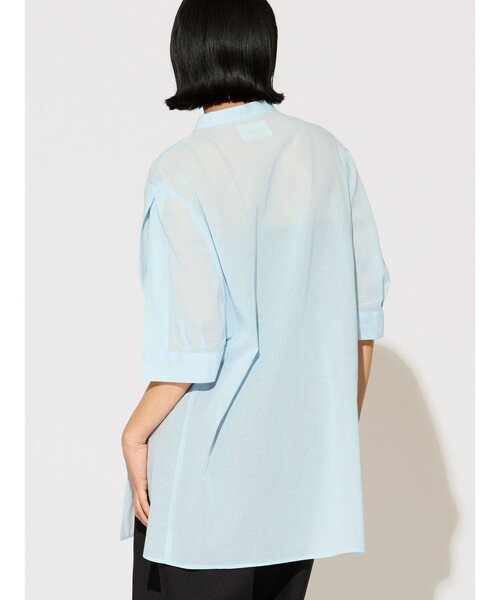 「MIDIUMISOLID」 半袖ブラウス FREE ライトブルー レディース_画像7