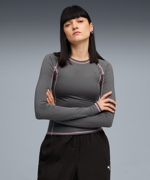PUMA（プーマ） tシャツ ウィメンズ ヨナ 長袖 タイト トップ