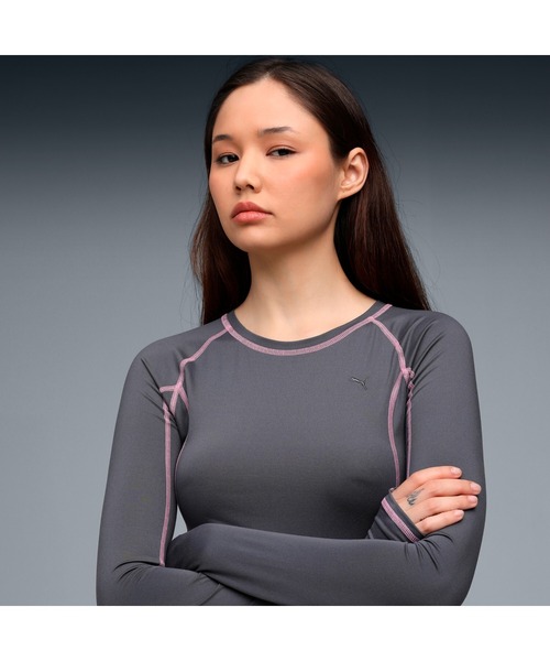PUMA（プーマ） tシャツ ウィメンズ ヨナ 長袖 タイト トップ