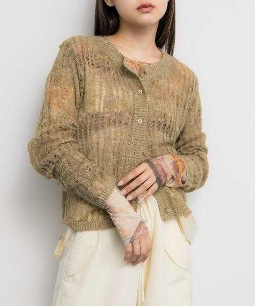 KBF（ケービーエフ） カーディガン ニットカーディガンSETシアー