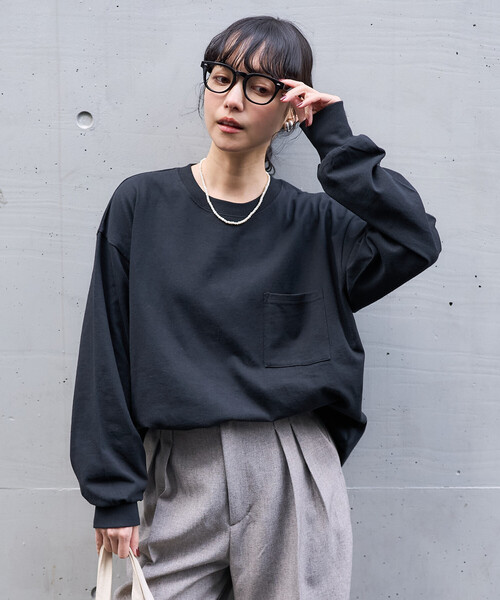 tシャツ ビッグ ポケットロンT/長袖Tシャツ「限定展開」 レディース | FREAK'S STORE | 02