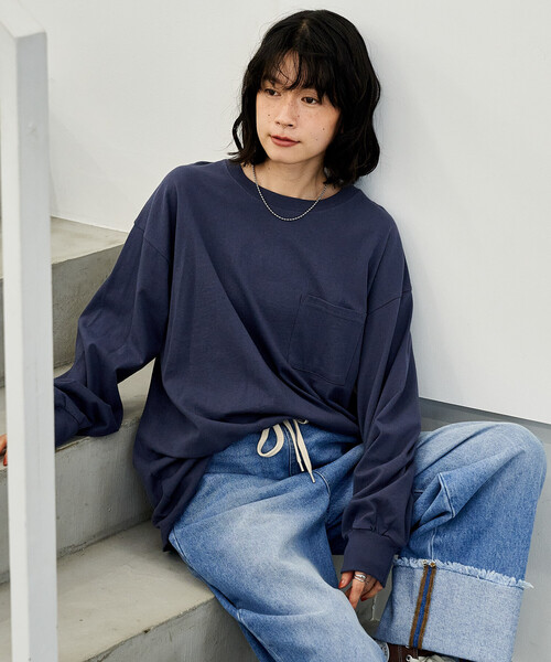tシャツ ビッグ ポケットロンT/長袖Tシャツ「限定展開」 レディース | FREAK'S STORE | 06