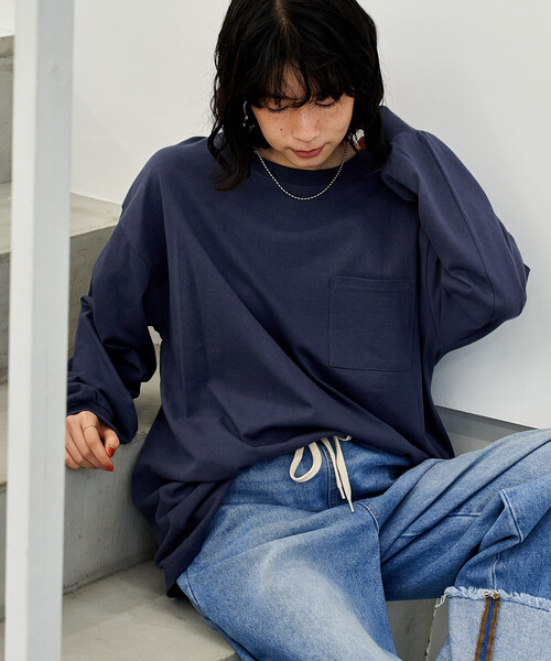 tシャツ ビッグ ポケットロンT/長袖Tシャツ「限定展開」 レディース | FREAK'S STORE | 07