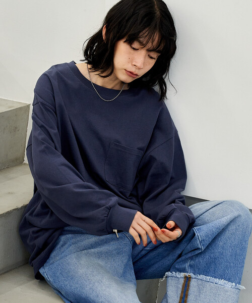 tシャツ ビッグ ポケットロンT/長袖Tシャツ「限定展開」 レディース | FREAK'S STORE | 08